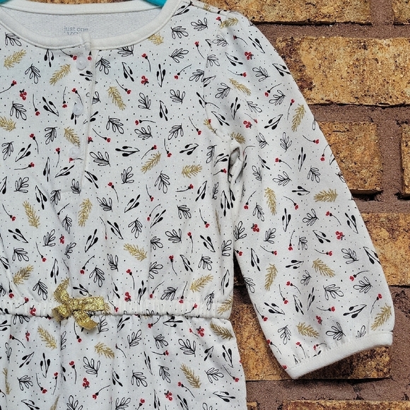 Carter's Jumpsuit with Floral and Feather Accents Size 18 Months - Picture 5 of 6